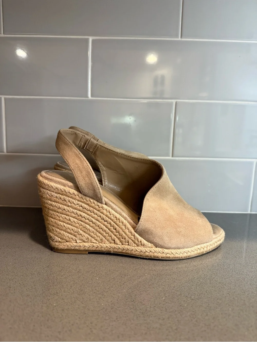 Vince Camuto tan suede